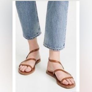 Madewell The Boardwalk Anklet-Strap Sandal in brown